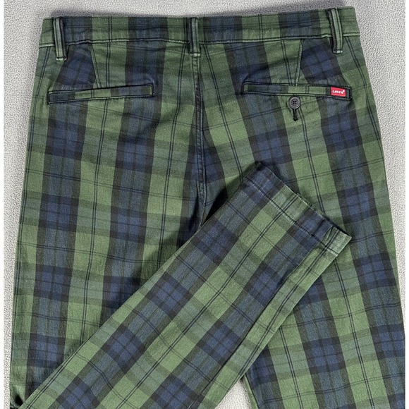 Levi's Other - Levis Pants Mens 32x32 Green Blue XX Chino Taper Blackwatch Tartan Plaid READ